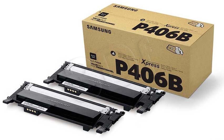 HP Toner/CLT-P406B 2pk BK SU374A