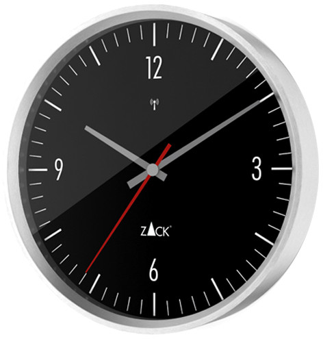Zack Zegar sterowany radiowo 30 cm Vida czarny 60076 (ZACK-60076)