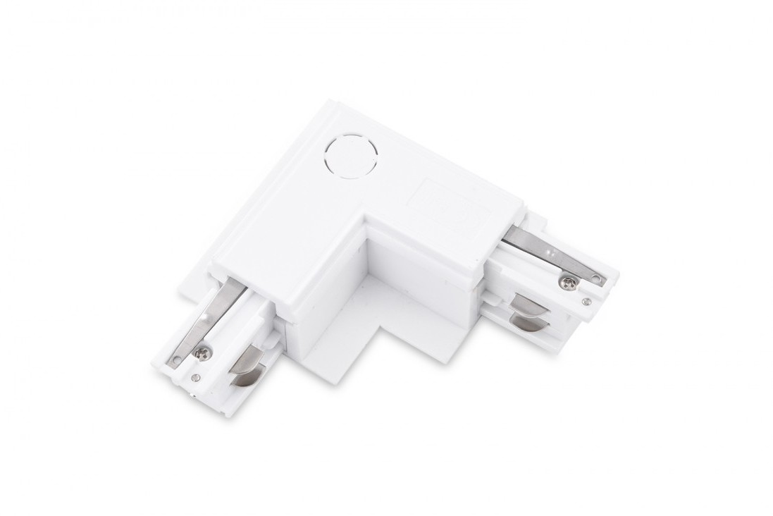 Azzardo Track 3Line L Connector Right Gips white)