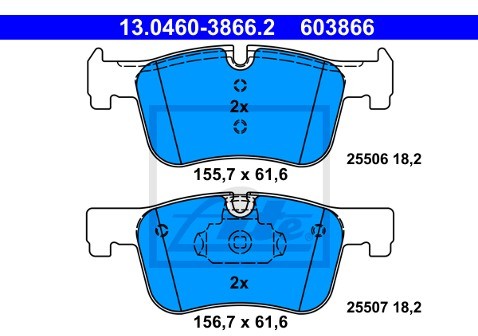 ATE Klocki hamulcowe - komplet 13.0460-3866.2