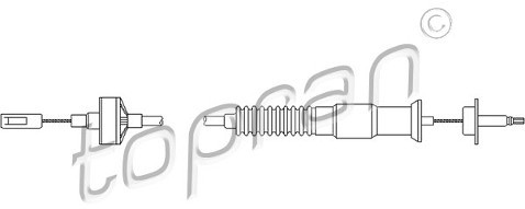 TOPRAN Cięgno, sterowanie sprzęgłem 102 849