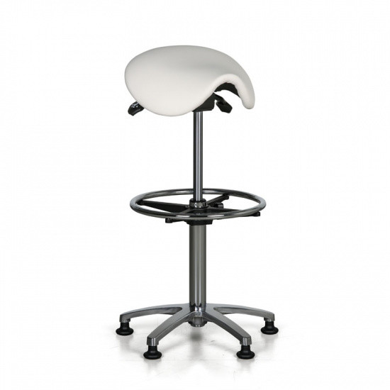 B2B Partner Krzesło robocze CAROLINE, ślizgacze, biały 909001