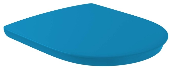 Villeroy & Boch O.Novo Vita Deska sedesowa VITA wolnoopadająca z powłoką AntiBac niebieska Blue 9M67S1P1