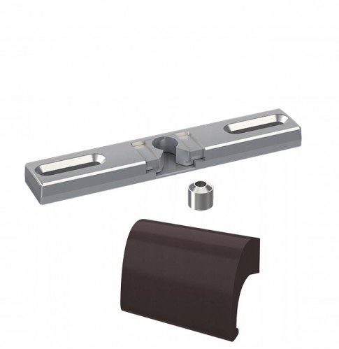 ZATRZASK SŁUPEK RUCHOMY + POCHWYT DELUXE BRĄZOWY 3D05-3087C