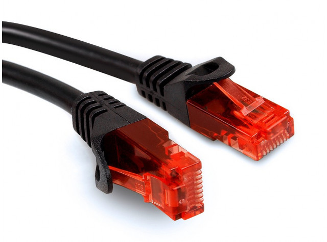 Maclean Przewód kabel patchcord UTP cat6 wtyk-wtyk 20m czarny MCTV-741 CEN-41569