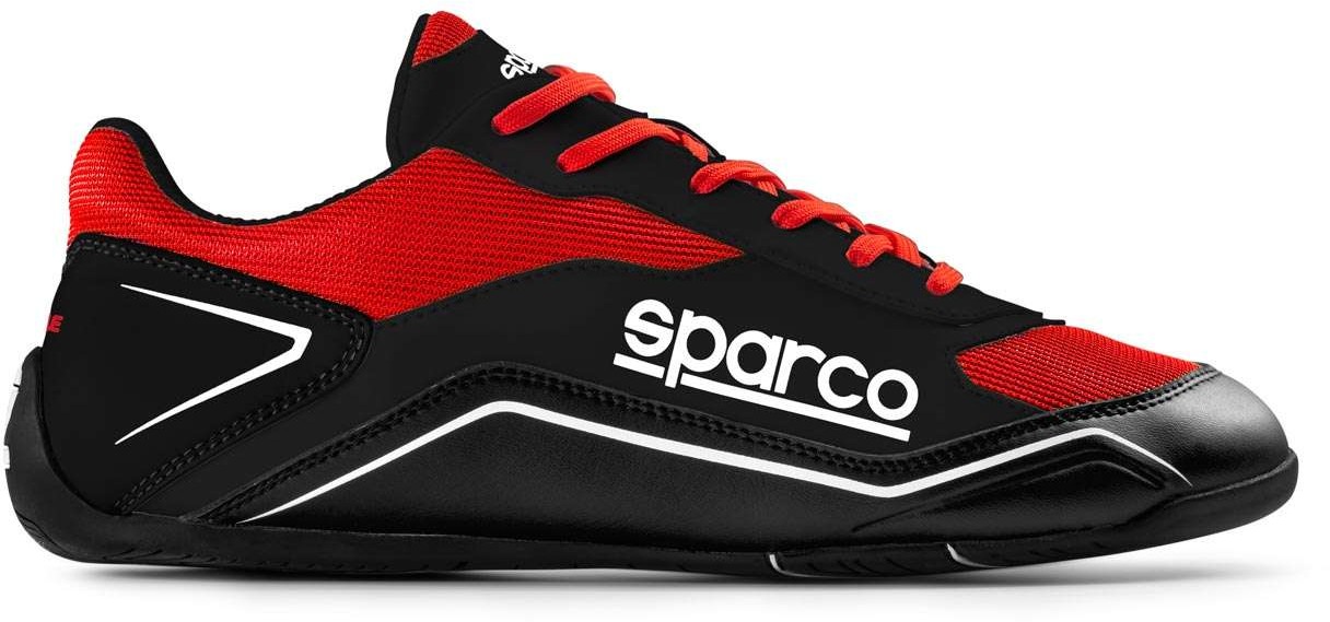 Sparco Buty sportowe S-POLE czarno-czerwone 00128838NRRS