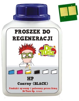 DrTusz Proszek + Chip do regeneracji wkładu HP 85A CE285A) Czarny)|Wysyłka w 24h