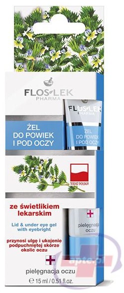 Flos-Lek Żel pod oczy i na powieki ze świetlikiem kojący 15ml