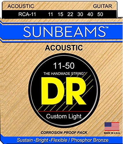 DR hand Made Sunbeam fosforu z brązu Acoustic Guitar Strings 11  50 DR-RCA11
