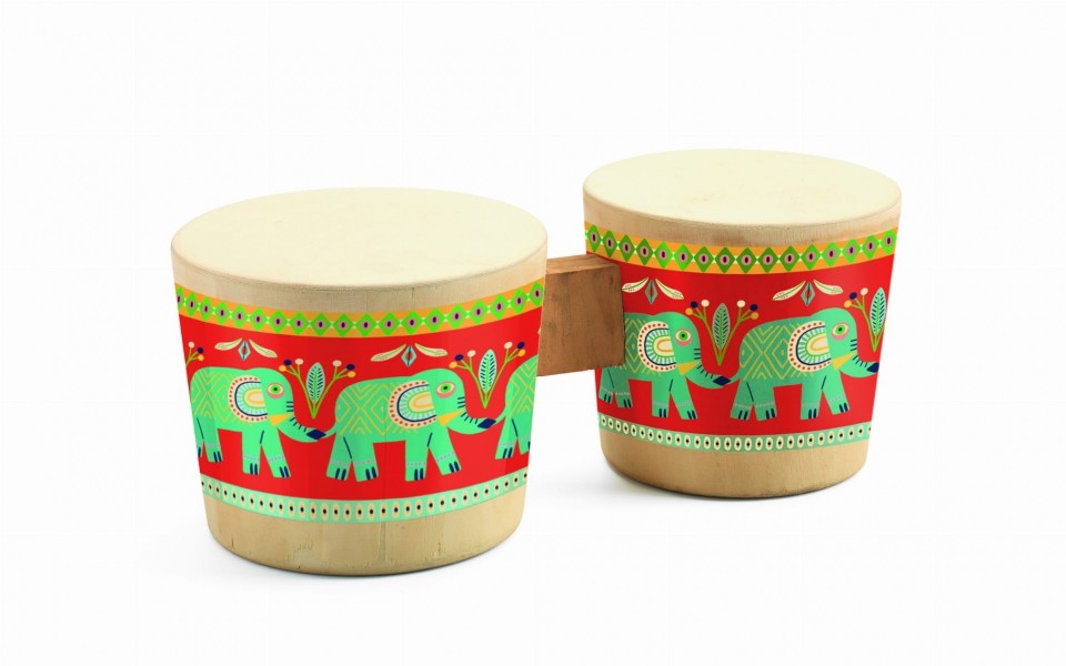 Djeco Drewniane Bębny Bongo DJ06022
