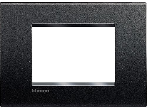 Bticino Living Light plaque Quadra 3P, antracytowy LNA4803AR