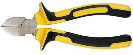 Toolland hp03 N stal chromowo-wanadowa nóż tnący, długość 165 MM, czarny/żółty HP03N