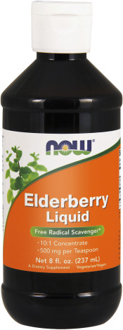 Now Foods Sklep ELDERBERRY LIQUID CZARNY BEZ (SOK) 237 ML
