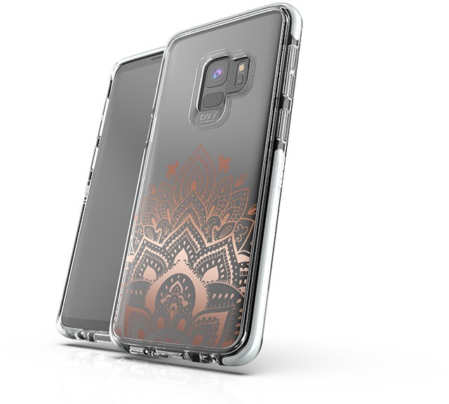 Gear4 Victoria Mandala eleganckie etui na Samsung Galaxy S9 Plus NA TYŁ TWORZYWO SZTUCZNE SREBRNY 34957