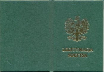 Firma krajewski Legitymacja sołtysa [Pu/Os-221a] Pu/Os-221a