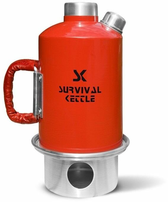 Survival Kettle Aluminiowa Kuchenka czajnik turystyczny Survival Kettle czerwona