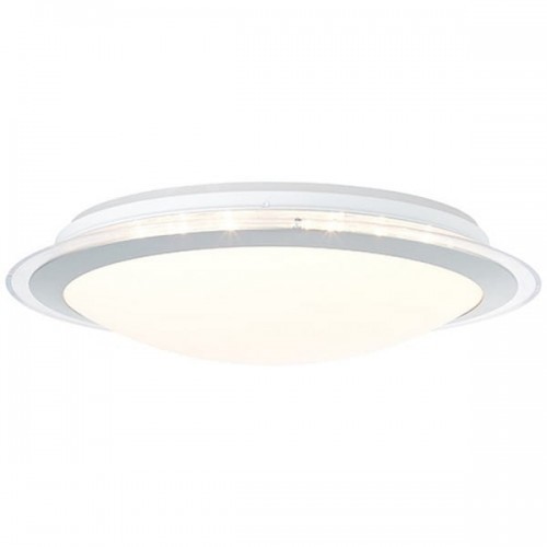 Brilliant DINOS Biało-srebrna LED 24W Barwa światła zmienna 3000-6000K RGB ściemnialna z pilotem z tylnym podświetleniem Lampa sufitowa G97040/58 G97040/58