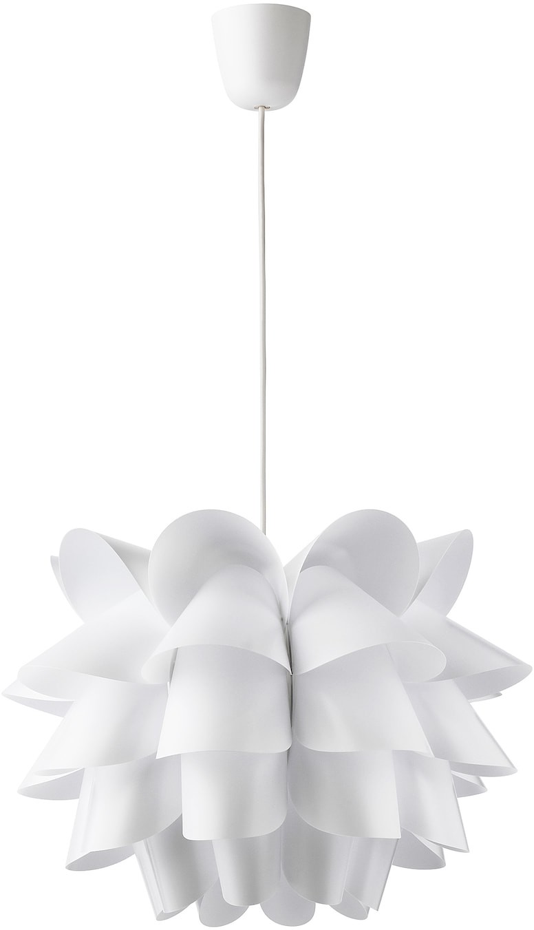 Ikea KNAPPA biała lampa wisząca
