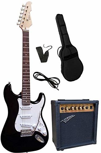 Vision Guitar Vision Guitar VG 15 zestaw gitary elektrycznej, czarny, z torbą, ze wzmacniaczem VG 15