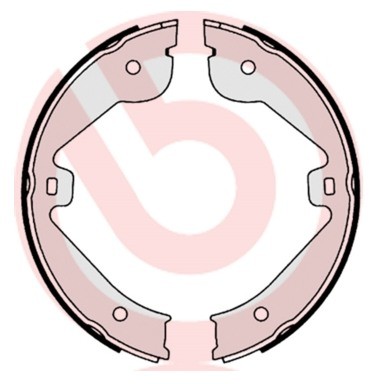 BREMBO Zesatw szczęk hamulcowych, hamulec postojowy S 85 536