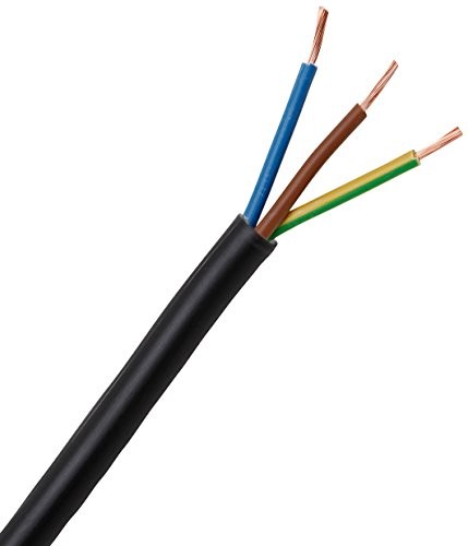 Kopp H05 VV-F 3G, przewód elastyczny, 1mm, 3-żyłowy, dostępny w kolorze białym i czarnym, różne długości do wyboru (152410841)