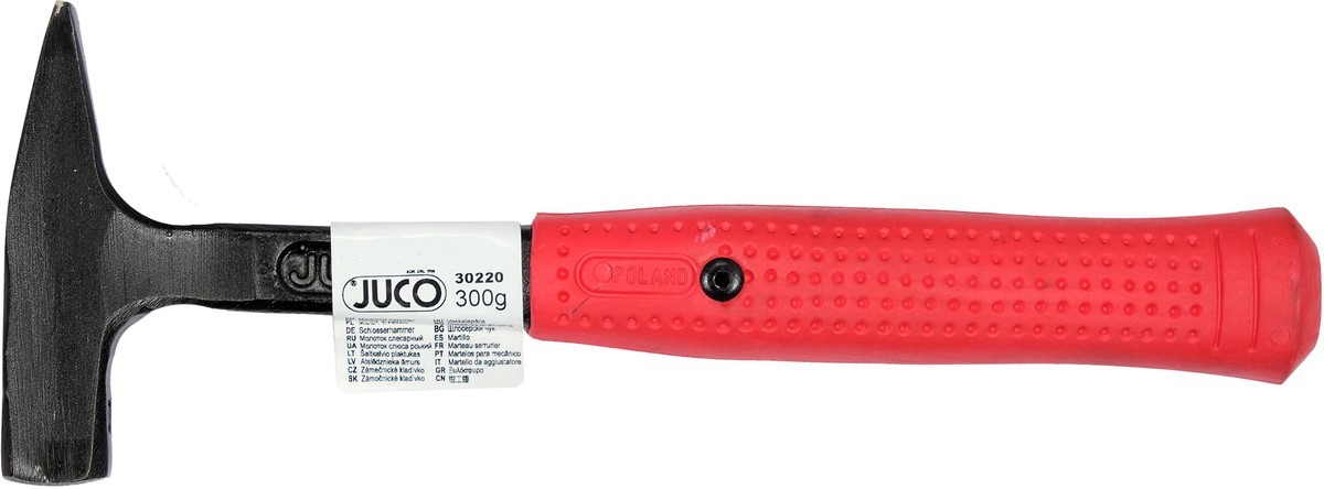 Juco Młotek ślusarski kuty hartowany monoblock 0,3 kg