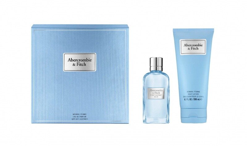 Abercrombie & Fitch Abercrombie & Fitch First Instinct Blue for Her, Zestaw podarunkowy, woda perfumowana 50ml + mleczko do ciała 200ml