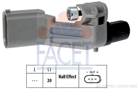 FACET Czujnik położenia wału korbowego 9.0598