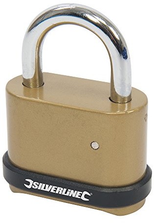 Silverline Silverine 472645 kłódka na szyfr, ze stopu cynku, 50 mm 472645