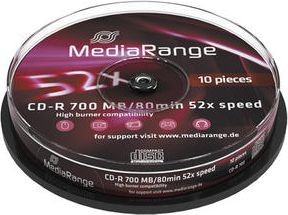 MediaRange CD-R 52x CB 700MB MediaR. 10 - MR214