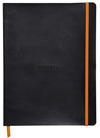 Rhodia zeszyt z przepisami na notatnik z miękką okładką, czarny 117502C