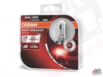 OSRAM Night Breaker SILVER H4 12V 60/55W DUO 64193NBS-HCB