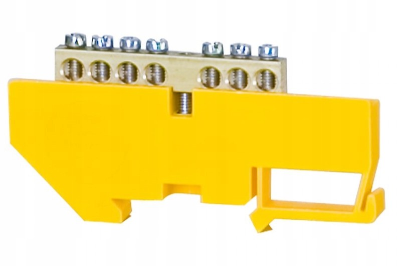 Listwa zaciskowa 7-modułowa 7x16mm2 - żółta