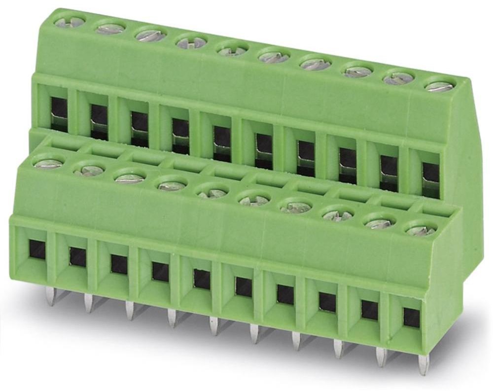 Phoenix Contact Terminal dwupoziomowy 1.00 mm Ilość PIN 16 1751455 Kolor zielony 50 szt MKKDS 1 8-3 5