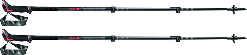 Leki Makalu Trekking Poles, czarny/czerwony 110-145cm 2022 Kijki 65228491