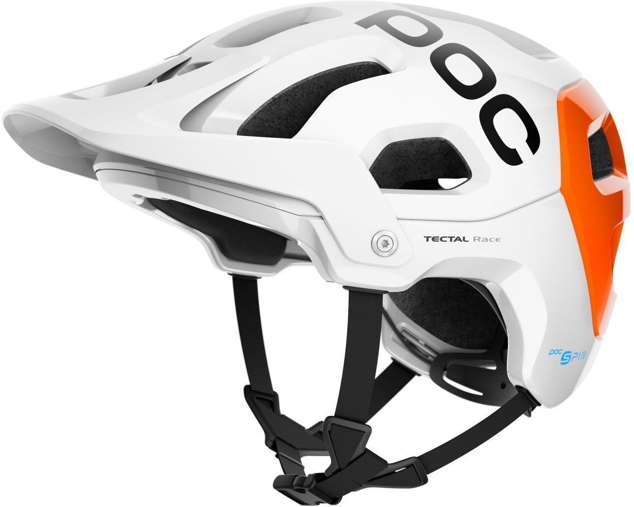 POC Tectal Race SPIN NFC Hydrogen White/Fluorescent Orange AVIP XL-XXL/59-62