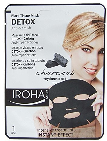 Iroha Maska seval/brudnopis Detox firmy z Aktywny Węgiel i kwasu hialuronowego, szt. (3 X 23 ML) 658838