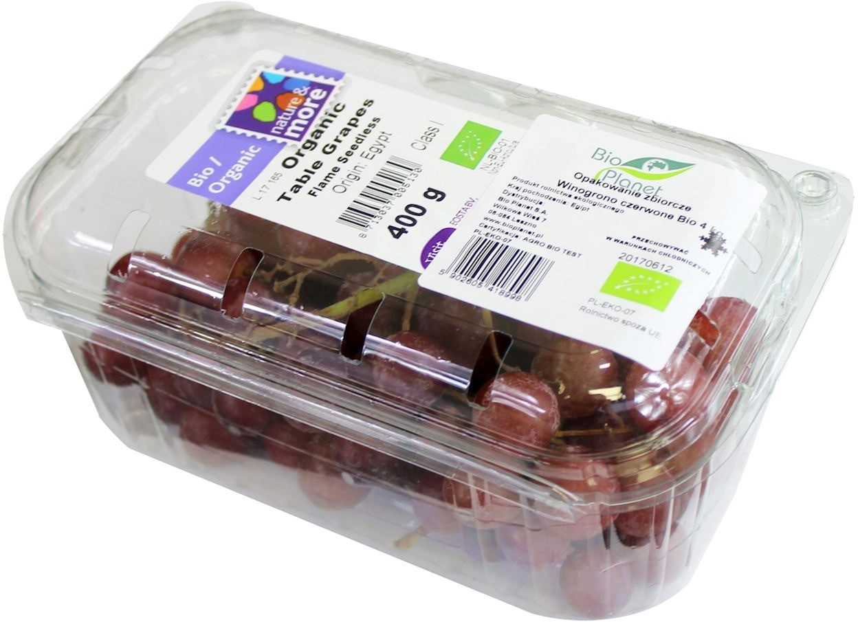 ŚWIEŻE WINOGRONA CZERWONE ŚWIEŻE BIO (około 0,50 kg)