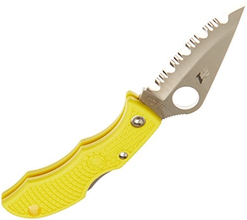 Spyderco nóż kieszonkowy Lady Bug Salt Yellow, żółty, LYLP3 LYLP3