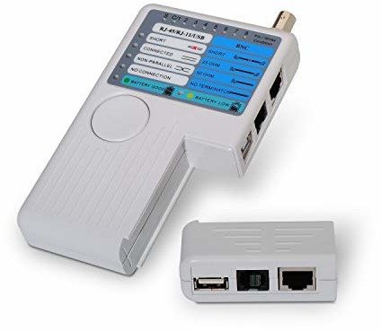 AISENS aisens A142  0313 Testeador do kabli RJ11/RJ12/RJ45 (USB, koncentryczny) szary A142-0313