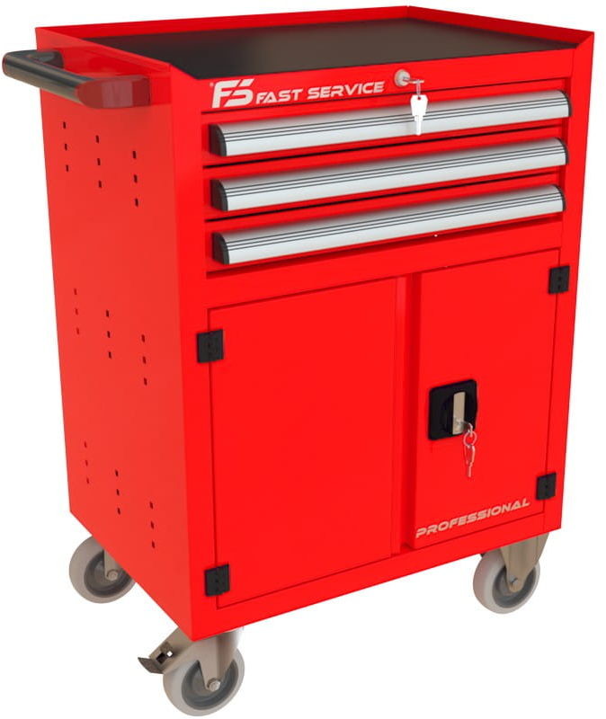 Fastservice Wózek narzędziowy z 3 szufladami i drzwiami P-230 P-230
