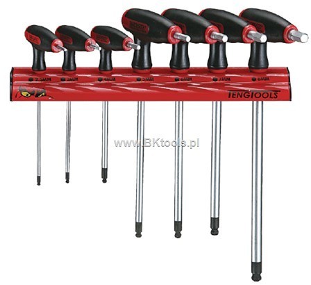 TENG TOOLS Klucze trzpieniowe z rękojęścią-zestaw 128260106 WRHEX07