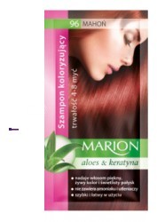 Marion Aloes & Keratyna 4-8 myć szampon koloryzujący w saszetce 96 Mahoń 40ml