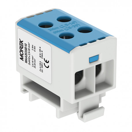 Geberit MOREK szyn. 2,5-35mm2 nieb 4otwor 1P MAA2035B10 Morek 4047 MAA2035B10