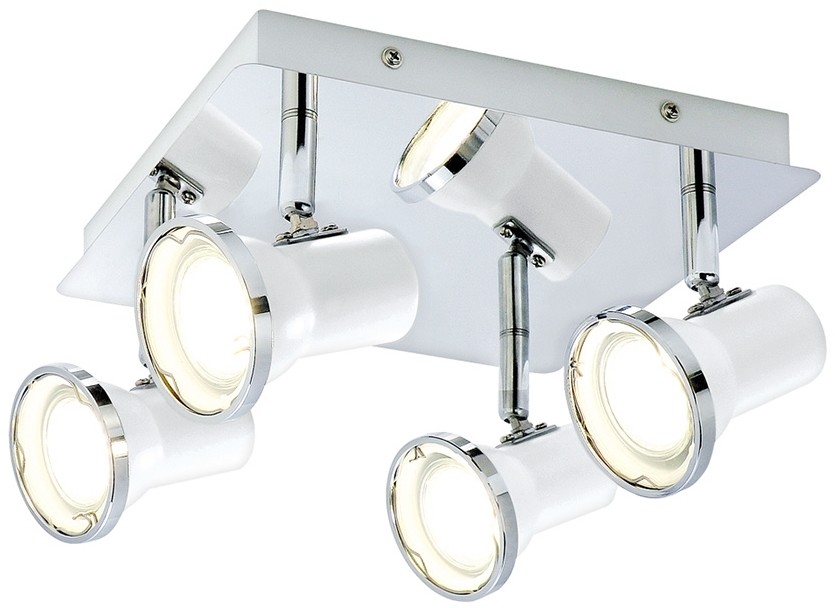 Rabalux 5500 - LED Oświetlenie łazienkowe punktowe STEVE 4xGU10/4,5W/230V