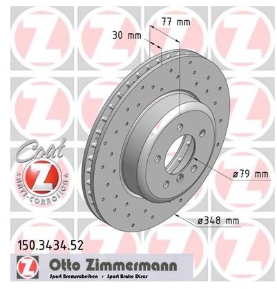 Zimmermann Tarcza hamulcowa 150.3434.52