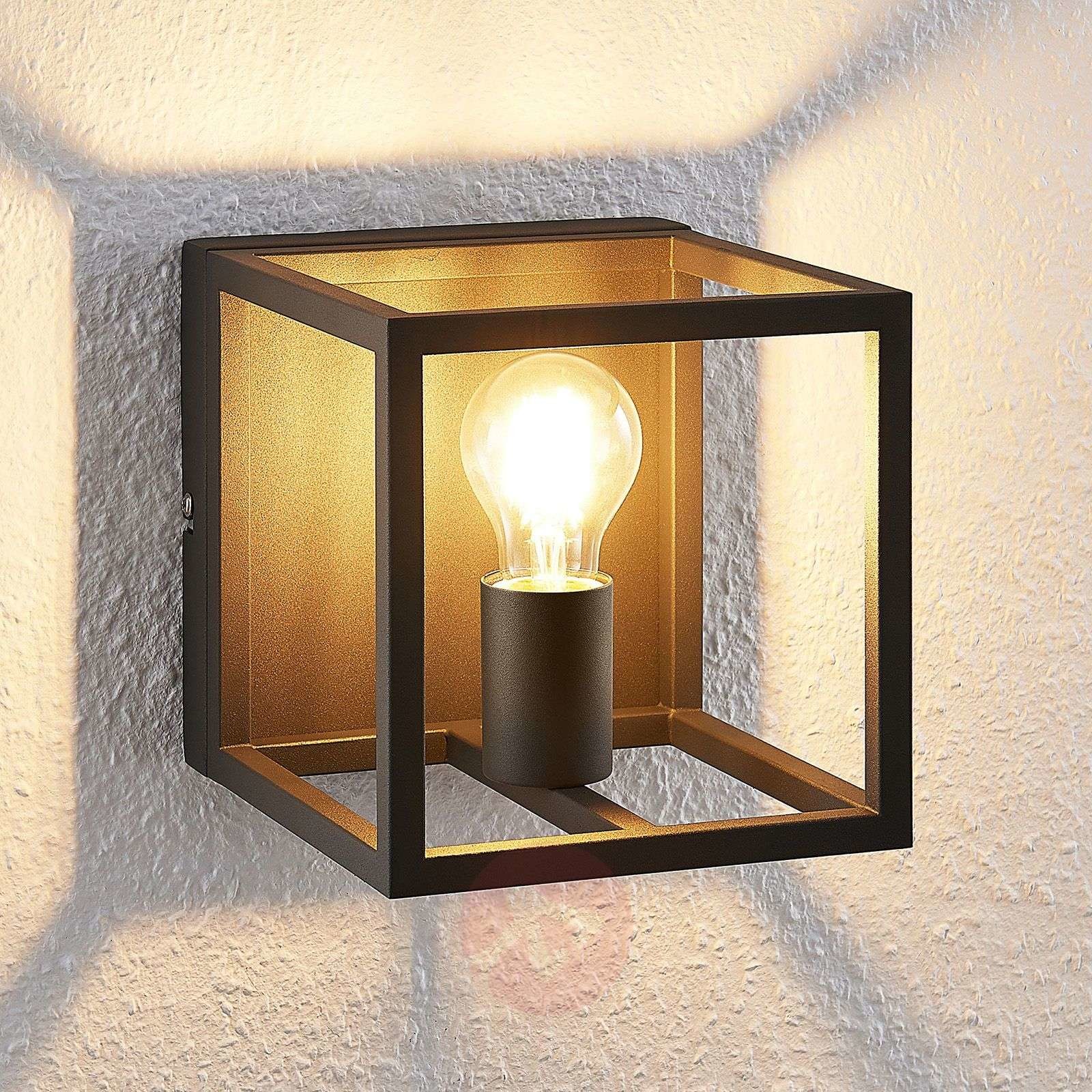 Lindby Lindby Meron lampa ścienna, skrzynkowa, czarna