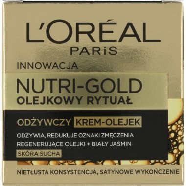 L'Oreal Paris Krem-olejek do skóry suchej - L'Oreal Paris Nutri Gold Cream-Oil Krem-olejek do skóry suchej - L'Oreal Paris Nutri Gold Cream-Oil