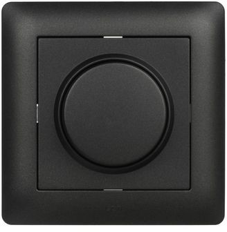 Elektro-Plast Ściemniacz przyciskowo-obrotowy ASTORIA Czarny