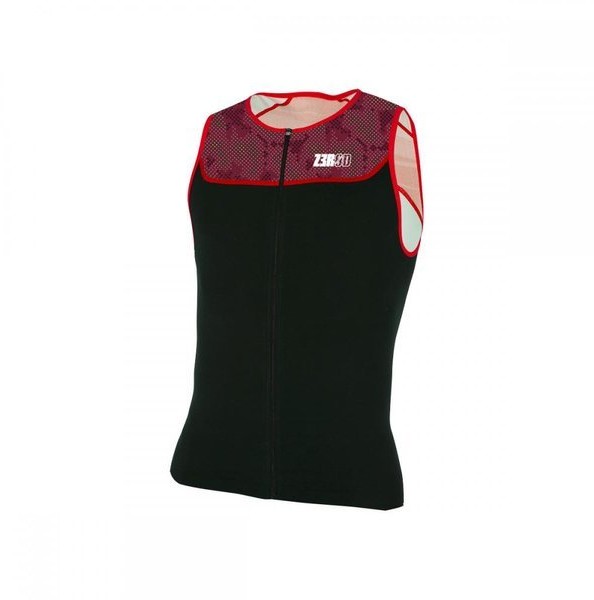 Zerod Koszulka triathlonowa START TRISINGLET 2020 czarno-czerwona